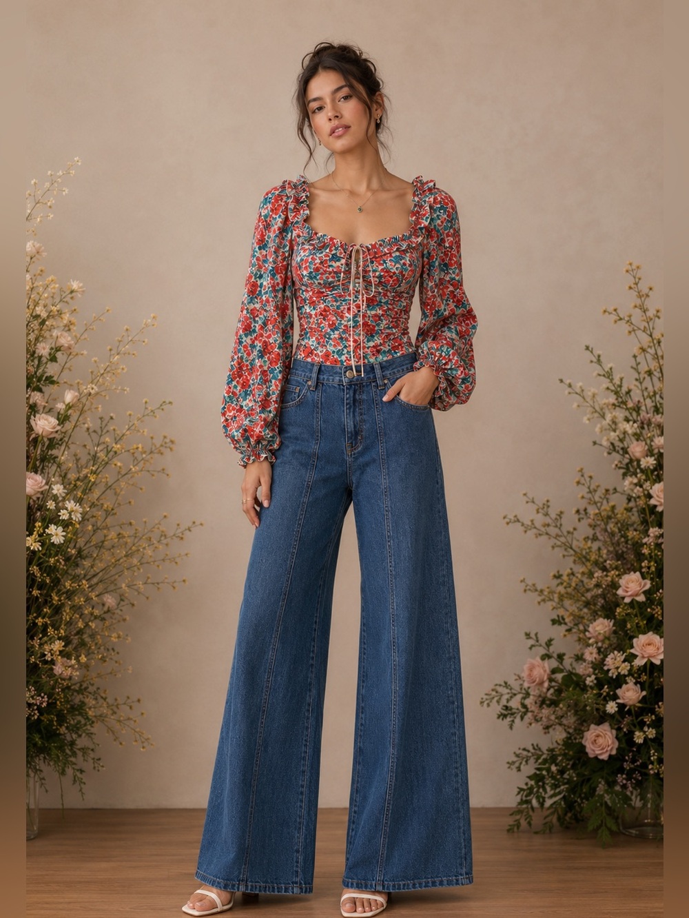 🩷FIRM PRICE🩷 Free people Mabel printed blouse